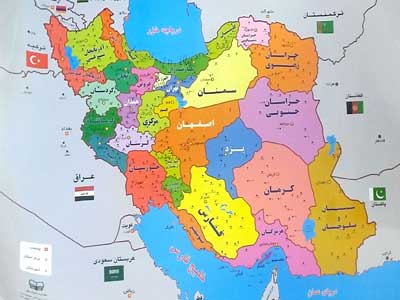 نقشه ایران 50*70