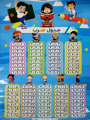جدول ضرب